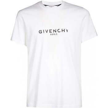 textil Herr T-shirts Givenchy BM70K93002 Vit