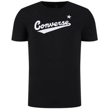 textil Herr T-shirts Converse Center Front Logo Svart