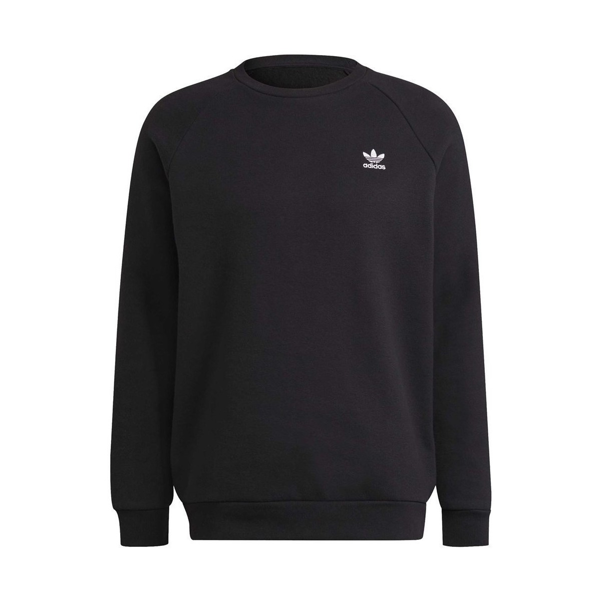 textil Herr Sweatshirts adidas Originals Adicolor Essentials Trefoil Crewneck Sweatshirt Svart