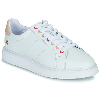 Skor Dam Sneakers Lauren Ralph Lauren ANGELINE II Vit / Rosa