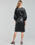 textil Dam Korta klänningar Karl Lagerfeld FAUX LEATHER DRESS Svart