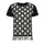 textil Dam Blusar Karl Lagerfeld S/SLV BOUCLE KNIT TOP Svart / Benvit