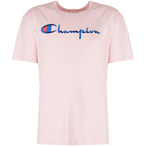 textil Herr T-shirts Champion 210972 Rosa
