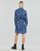textil Dam Korta klänningar Liu Jo ABITO CAMICIA DEN.BLUE PRINTS WASH Blå