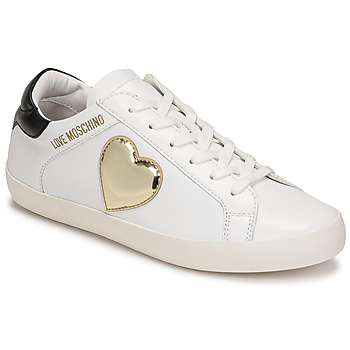 Skor Dam Sneakers Love Moschino JA15402G1E Vit / Guldfärgad / Svart