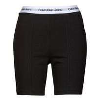 textil Dam Shorts / Bermudas Calvin Klein Jeans REPEAT LOGO MILANO CYCLING SHORT Svart