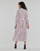 textil Dam Långklänningar Tommy Hilfiger VISCOSE MIDI SHIRT DRESS 3/4 SLV Vit / Blå / Röd
