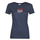 textil Dam T-shirts Tommy Jeans TJW SKINNY ESSENTIAL LOGO 1 SS Marin