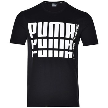 textil Herr T-shirts Puma Rebel Bold Basic Tee Svart