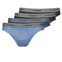 Underkläder Herr Briefs Athena BASIC COTON X4 Blå / Svart / Blå / Svart