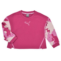 textil Flickor Sweatshirts Puma ALPHA CREW Rosa
