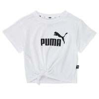 textil Flickor T-shirts Puma ESS LOGO KNOTTED TEE Rosa