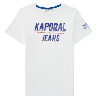 textil Pojkar T-shirts Kaporal ROAR Vit