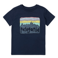 textil Barn T-shirts Patagonia BABY FITZ ROY SKIES T-SHIRT Marin