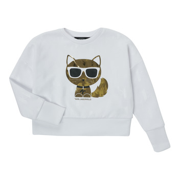 textil Flickor Sweatshirts Karl Lagerfeld UNIFIERE Vit