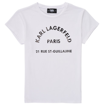 textil Flickor T-shirts Karl Lagerfeld UNIFOMISE Vit