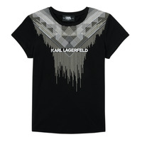 textil Flickor T-shirts Karl Lagerfeld UNITEDE Svart
