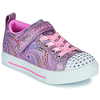 Skor Flickor Sneakers Skechers SPARKLE RAYZ Violett / Rosa