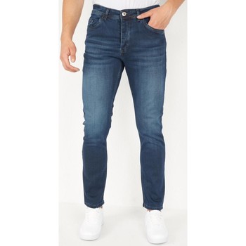 textil Herr Stuprörsjeans True Rise R Fit Jeans Blå