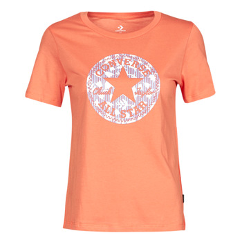 textil Dam T-shirts Converse Chuck Patch Infill Tee Orange