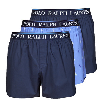 Underkläder Herr Kalsonger Polo Ralph Lauren WOVEN BOXER X3 Marin / Marin / Blå