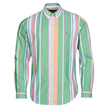 textil Herr Långärmade skjortor Polo Ralph Lauren Z216SC31 Flerfärgad / Grön / Rosa / Flerfärgad