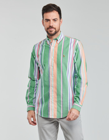 textil Herr Långärmade skjortor Polo Ralph Lauren Z216SC31 Flerfärgad / Grön / Rosa / Flerfärgad