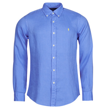textil Herr Långärmade skjortor Polo Ralph Lauren Z221SC19 Blå / Blå