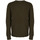 textil Herr Tröjor Les Hommes LJK106-656U | Round Neck Sweater with Asymetric Zip Grön