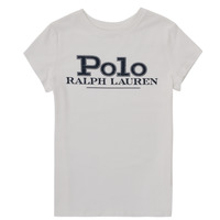 textil Flickor T-shirts Polo Ralph Lauren CIMEZO Vit