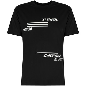 textil Herr T-shirts Les Hommes  Svart