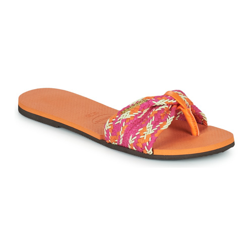 Skor Dam Flip-flops Havaianas YOU ST TROPEZ MESH Rosa / Orange