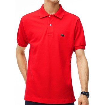 textil Herr T-shirts Lacoste L121200ZBG Röd