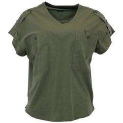 textil Dam T-shirts Aeronautica Militare TS1883DJ35939 Grön