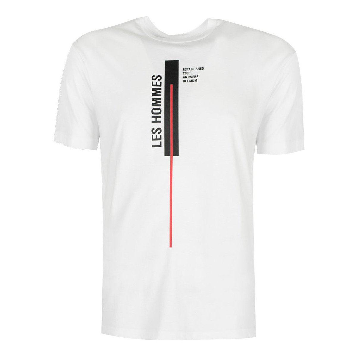 textil Herr T-shirts Les Hommes LJT201 700P | Vertical Line Vit