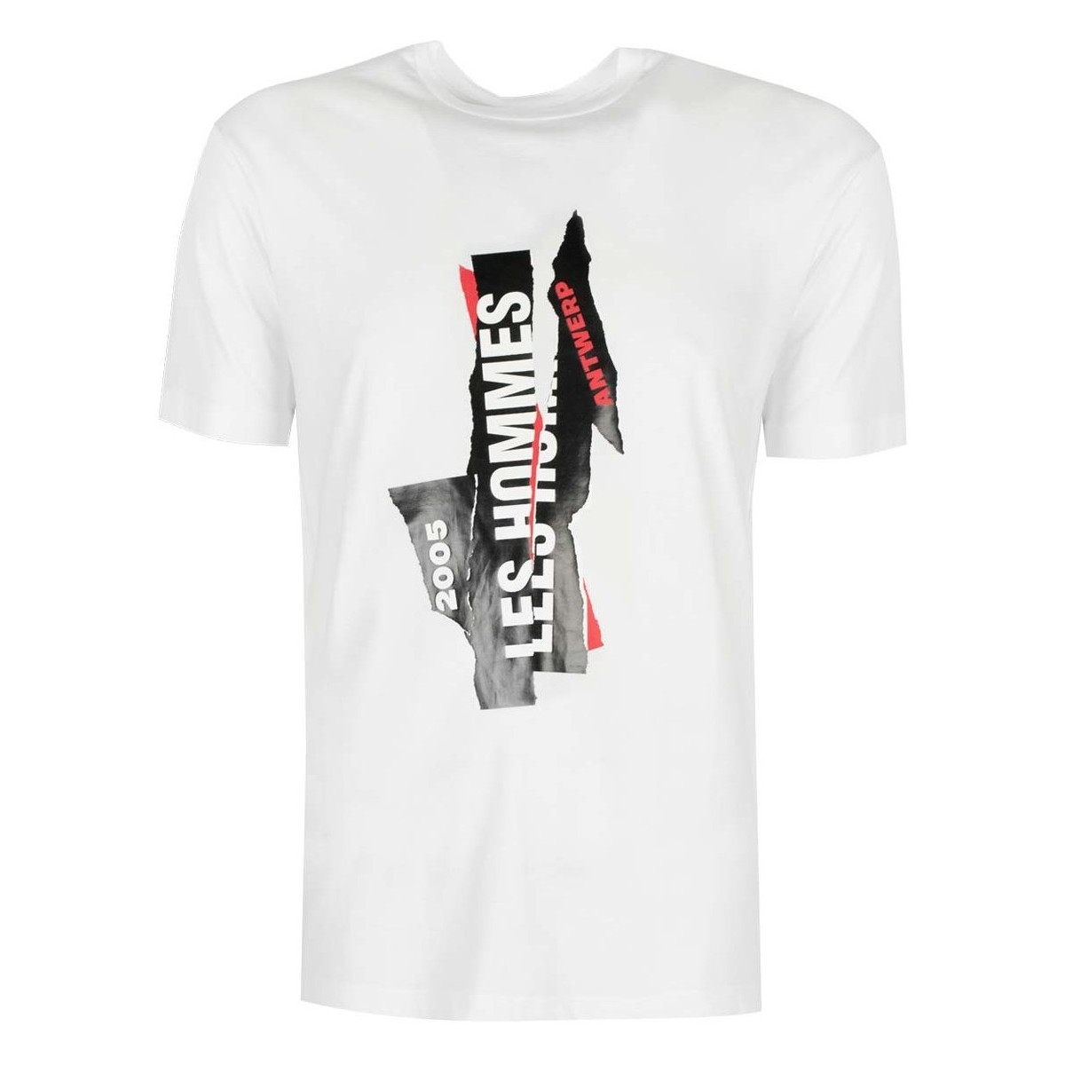 textil Herr T-shirts Les Hommes LJT224-710P | Logo Vit