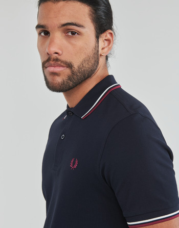 Fred Perry TWIN TIPPED FRED PERRY SHIRT Marin / Bordeau