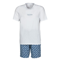 textil Herr Pyjamas/nattlinne Calvin Klein Jeans SHORT SET Marin / Vit
