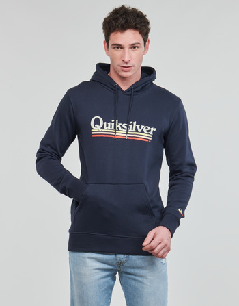 textil Herr Sweatshirts Quiksilver ON THE LINE HOOD Blå
