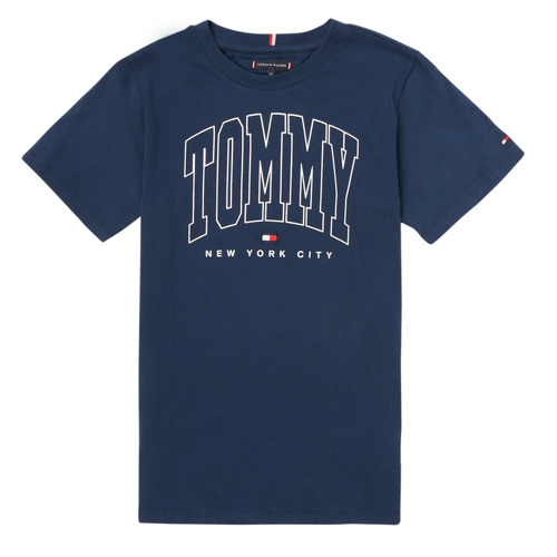 textil Pojkar T-shirts Tommy Hilfiger AMIANSE Marin
