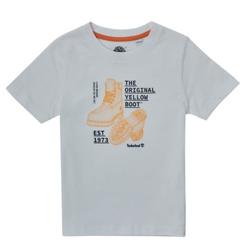 textil Pojkar T-shirts Timberland TOULOUSA Vit