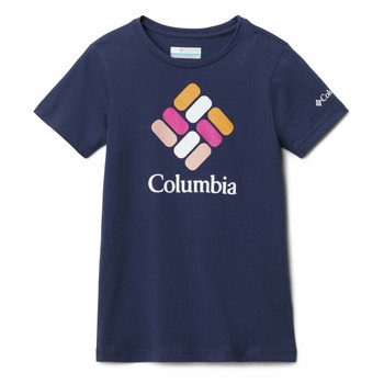 textil Flickor T-shirts Columbia MISSION LAKE SS GRAPHIC SHIRT Marin