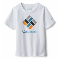 textil Pojkar T-shirts Columbia VALLEY CREEK SS GRAPHIC SHIRT Vit