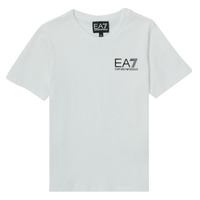 textil Pojkar T-shirts Emporio Armani EA7 AIGUE Vit