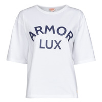 textil Dam T-shirts Armor Lux MC SERIGRAPHIE Vit
