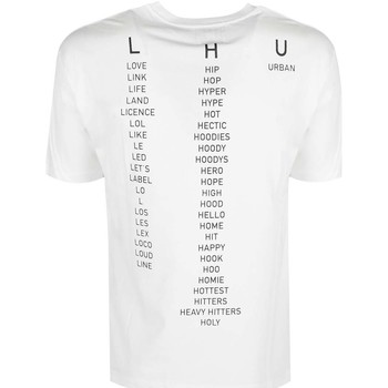 Les Hommes UHT214 700P | Typography T-Shirt Svart