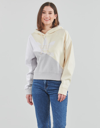 textil Dam Sweatshirts adidas Originals HOODIE Vit