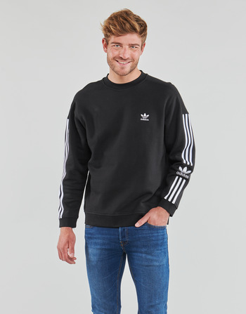 textil Herr Sweatshirts adidas Originals LOCK UP CREW Svart