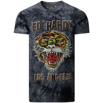 textil Herr T-shirts Ed Hardy Los tigre t-shirt black Svart
