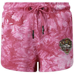 textil Herr Shorts / Bermudas Ed Hardy - Los tigre runner short hot pink Rosa